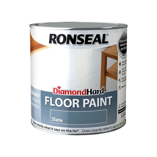 Ronseal Diamond Hard Floor Paint Satin Slate 2.5 litre Ronseal - Dynamic Drive