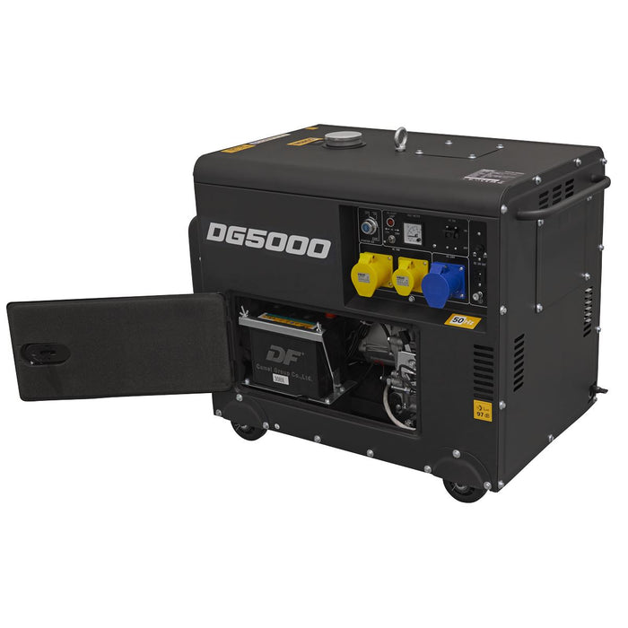Sealey 5000W Generator 4-Stroke Engine 110/230V DG5000 Sealey - Dynamic Drive