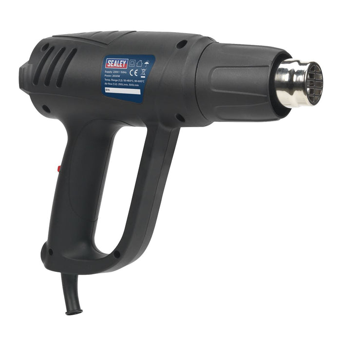 Sealey Variable Temperature Hot Air Gun Kit 2000W 50-450C/90-600C HS107K Sealey - Dynamic Drive