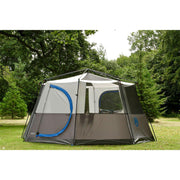 Coleman Octagon 8 Person Dome Glamping Yurt Camping Family Tent - Blue Coleman  - Dynamic Drive