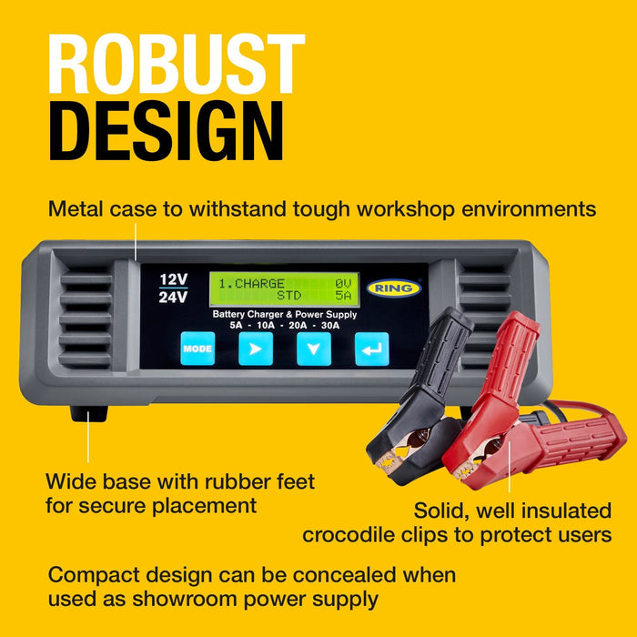 Ring Smartchargepro 30A 12/24V - RSCP3024 Ring Automotive - Dynamic Drive