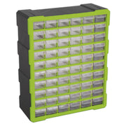 Sealey Cabinet Box 60 Drawer Hi-Vis Green/Black APDC60HV Sealey - Dynamic Drive