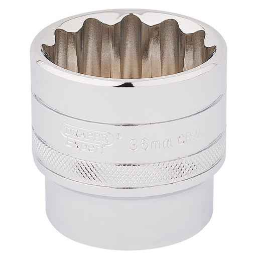 Draper HI-TORQ 12 Point Socket, 1/2" Sq. Dr., 36mm 33594 Draper - Dynamic Drive