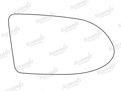Summit Stick-On Standard Mirror Glass fits Vauxhall Zafira 99 on RHS Summit - Dynamic Drive