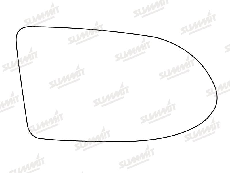 Summit Stick-On Standard Mirror Glass fits Vauxhall Zafira 99 on RHS Summit - Dynamic Drive