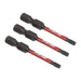 Sealey TRX-Star* T15 Impact Power Tool Bits 50mm 3pc AK8241 Sealey - Dynamic Drive