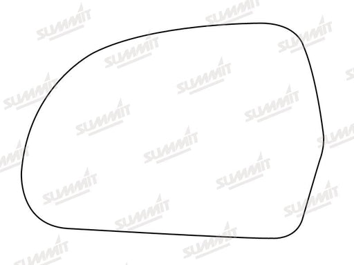 Summit Heated Base Plate With Blind Spot Mirror Glass fits Audi A4 08 to 10 LHS Summit - Dynamic Drive