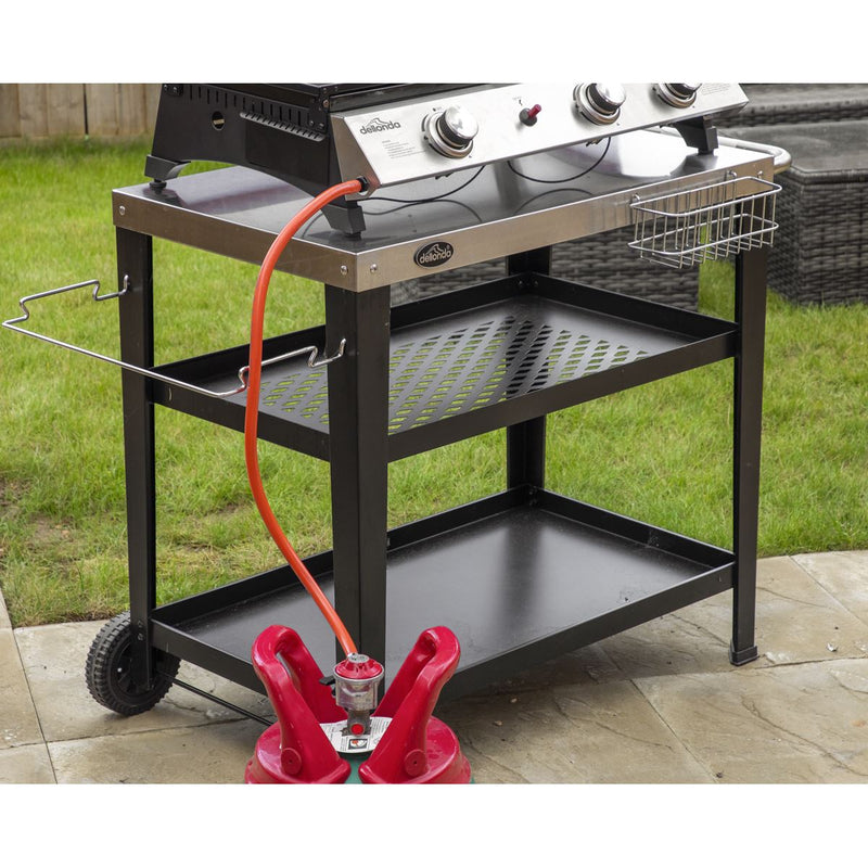Dellonda 3 Burner Stainless Steel Portable Gas Plancha/Grill 8.5kW Dellonda - Dynamic Drive