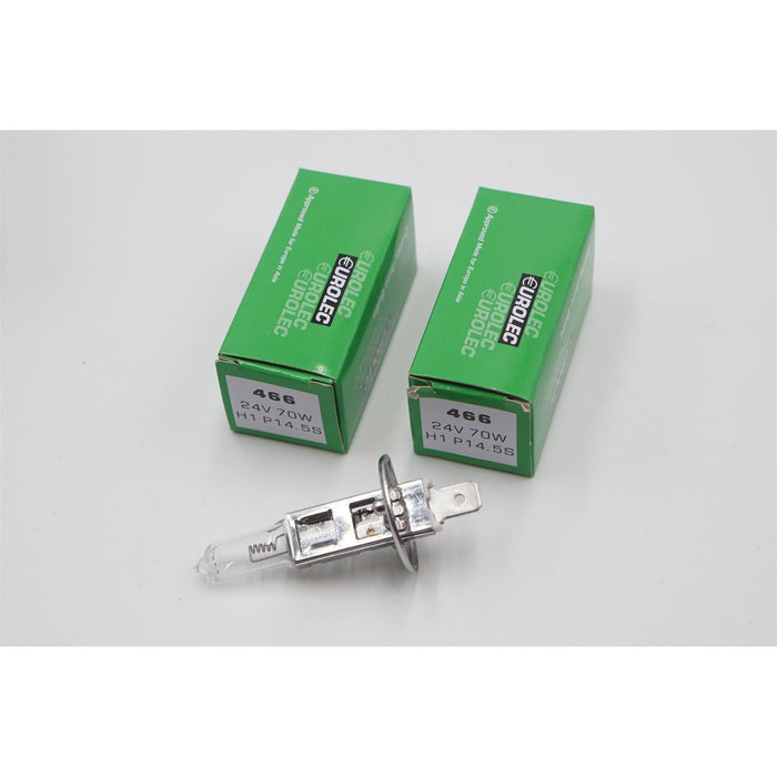 2 x Eurolec H1 466 24v 70w P14.5S Halogen Fog Headlight Headlamp Truck Bulb Eurolec  - Dynamic Drive