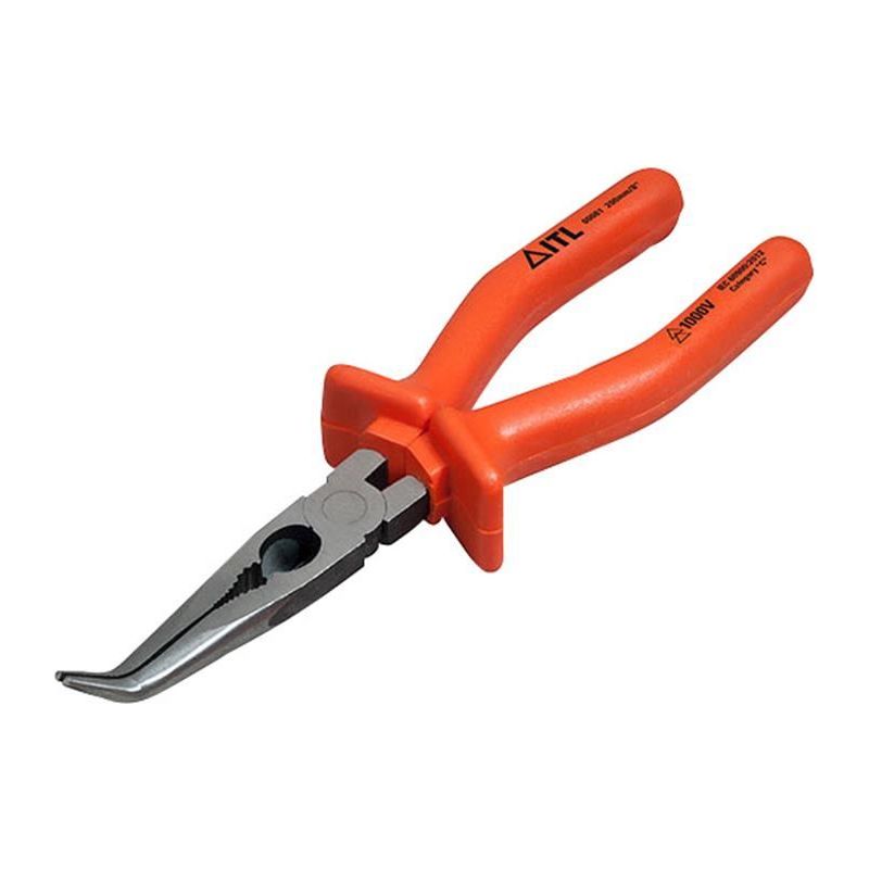 Itl Insulated Insulated Bent Nose Pliers 200mm (8in) ITL Insulated - Dynamic Drive