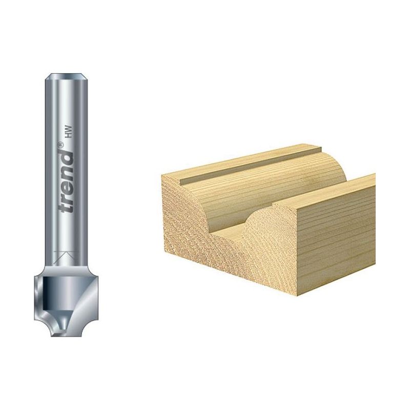 Trend 7/01 x 1/4 TCT Ovolo & Round Over 2.5mm Radius Trend - Dynamic Drive