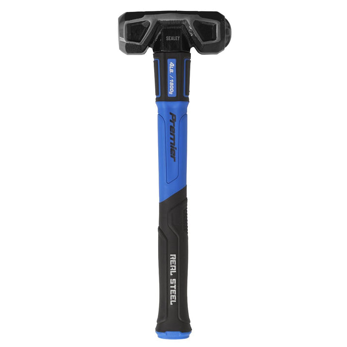 Sealey Sledge Hammer with Fibreglass Shaft 4lb Short Handle SLHG04 Sealey - Dynamic Drive