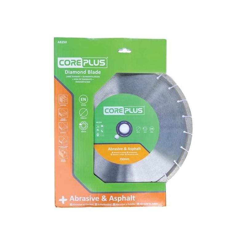 Coreplus AB350 Abrasive & Asphalt Diamond Blade 350mm CorePlus - Dynamic Drive