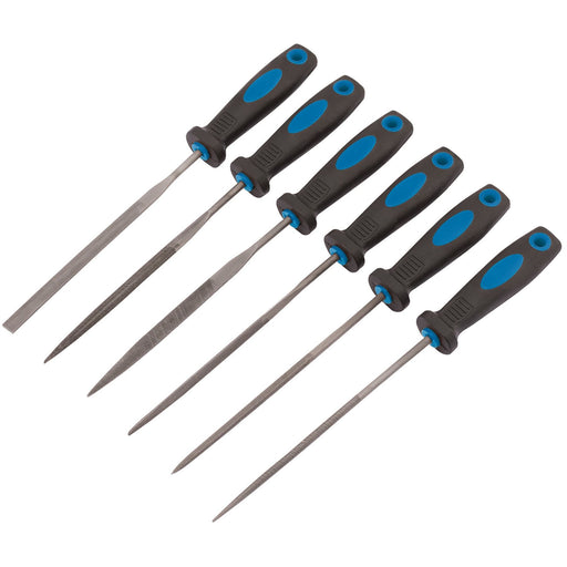 Draper Soft Grip Needle File Set, 150mm (6 Piece) 83480 Draper - Dynamic Drive