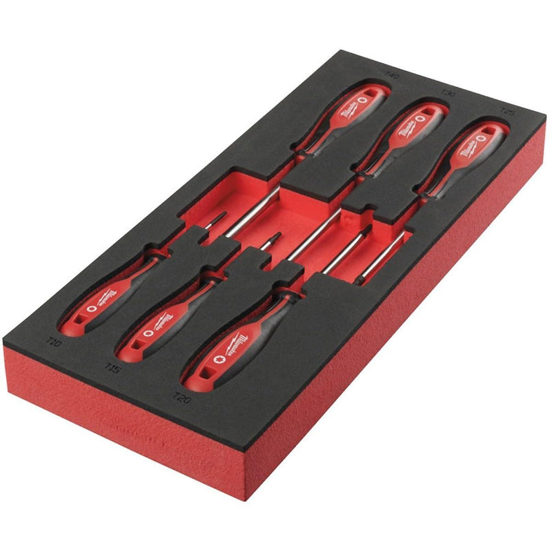 Milwaukee Screwdriver Tx Set 2 Foam 6Pcs 4932492392 Milwaukee - Dynamic Drive