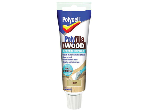 Polycell Polyfilla For Wood General Repairs Tube Light 75g Polycell - Dynamic Drive