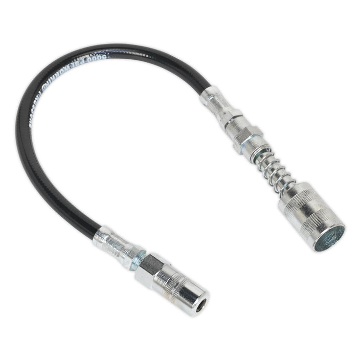 Sealey Rubber Delivery Hose with 4-Jaw Connector Flexible 300mm Quick Release Co Sealey - Dynamic Drive