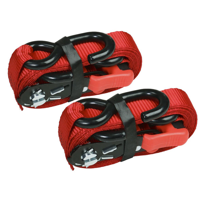 Sealey Slide Ratchet Tie Down 32mm x 3m Polyester Webbing with S-Hooks 1200kg Br Sealey - Dynamic Drive