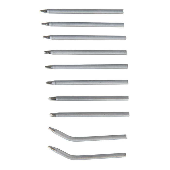 Silverline Soldering Iron Tips Set 10pce 40W Silverline - Dynamic Drive