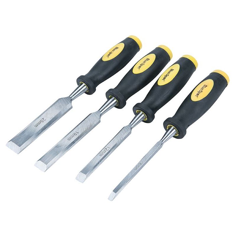 Bluespot Tools Chisel Set Double Colour Handle Set, 4 Piece BlueSpot Tools - Dynamic Drive