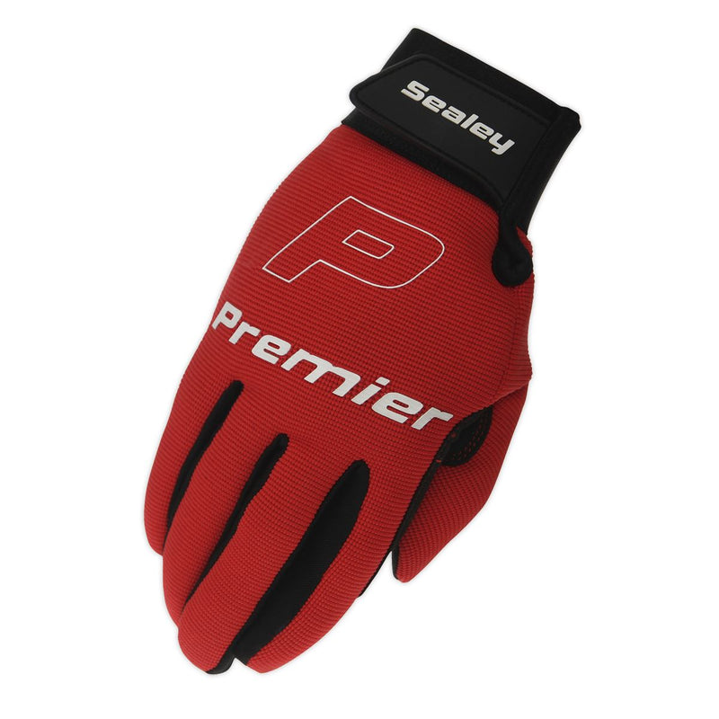 Sealey Mechanic's Gloves Padded Palm Large Pair MG796L Sealey - Dynamic Drive