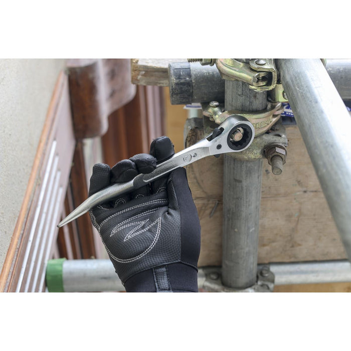 Siegen 21mm Ratchet Scaffold Podger Reversible Socket Wrench Scaffolders Siegen  - Dynamic Drive