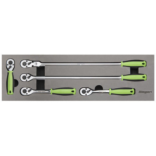 Sealey Ratchet Wrench Set 5pc 3/8"Sq Drive Flip Reverse S01230 Sealey - Dynamic Drive