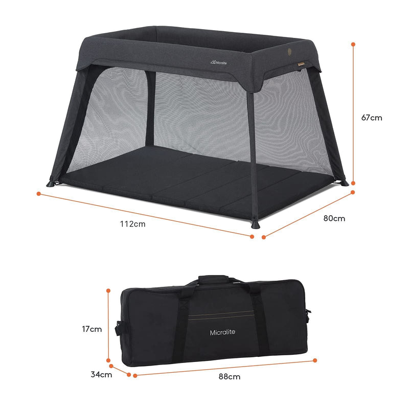 Micralite Sleep+Go Travel Cot 0 Silver Cross - Dynamic Drive