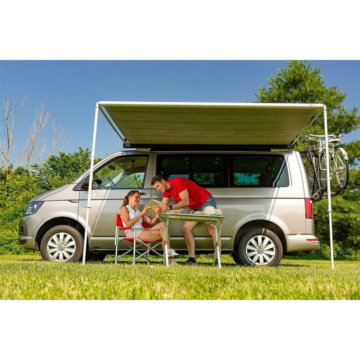 Fiamma F35 Pro 250 Awning Deep Black Case Royal Grey Fabric Campervan Caravan Fiamma - Dynamic Drive