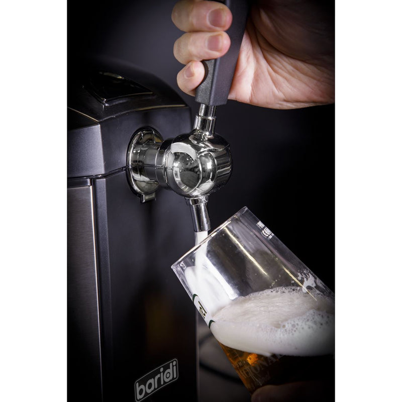 Baridi 5L Mini Keg Draft Beer Dispenser Tap 4C Integrated Cooling Baridi  - Dynamic Drive