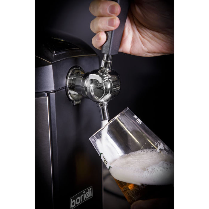 Baridi 5L Mini Keg Draft Beer Dispenser Tap 4C Integrated Cooling Baridi  - Dynamic Drive