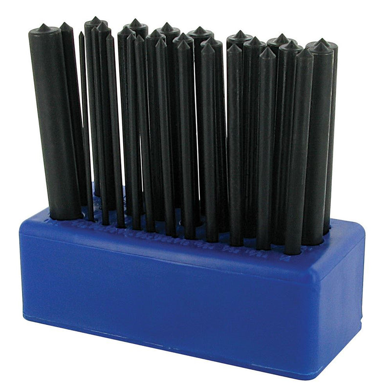 Silverline Transfer Punch Set 28pce 3/32" - 17/32" (2.4-13.4mm) Silverline - Dynamic Drive