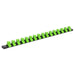 Sealey Socket Retaining Rail with 16 Clips 1/2"Sq Dr - Hi-Vis Green AK27054HV Sealey  - Dynamic Drive