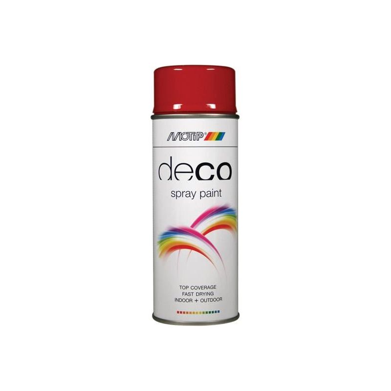 Motip® Deco Spray Paint High Gloss RAL 3002 Carmine Red 400ml MOTIP® - Dynamic Drive