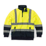 Tough Grit Hi-Vis 2-Tone Sweatshirt Yellow/Navy L Tough Grit - Dynamic Drive