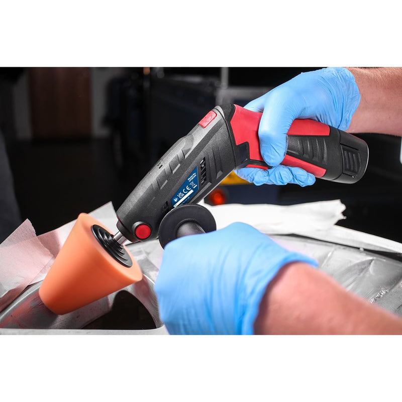 Sealey Cordless Mini Sander Polisher Kit 75mm 12V Lithium-ion Car Detailing Sealey  - Dynamic Drive
