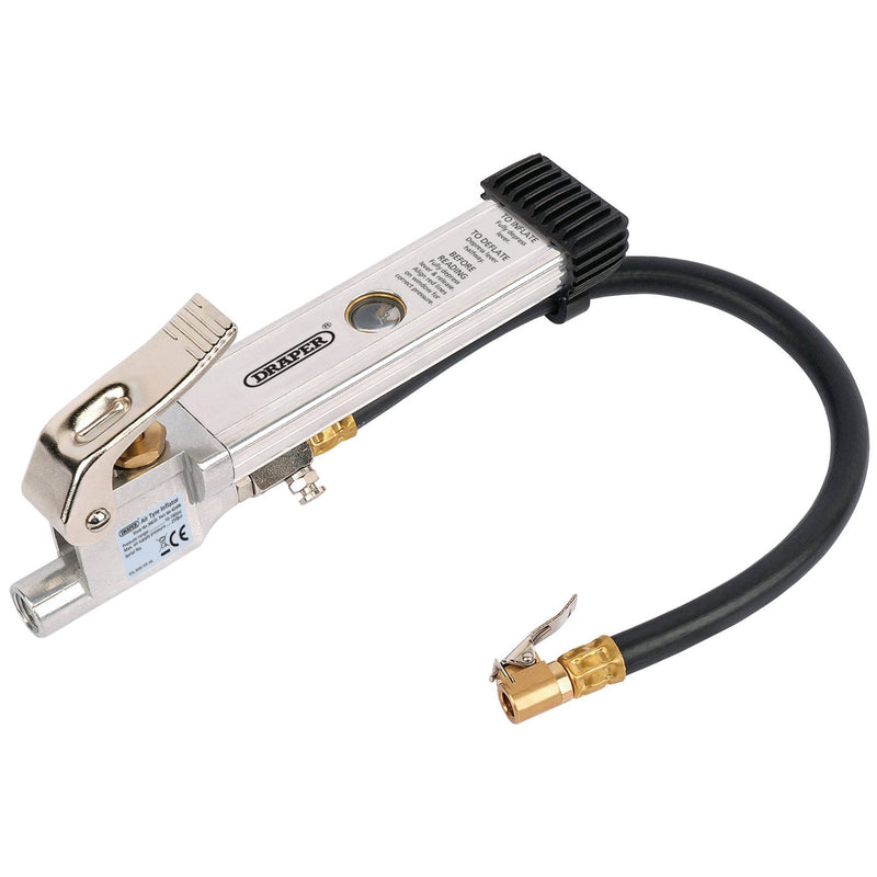 Draper Air Line Inflator with Open Ended Clip On Connector 36633 Draper - Dynamic Drive