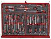 Teng Tools 26" PRO35™ stack FOAM tool kit 418 pieces red Town Tools - Dynamic Drive