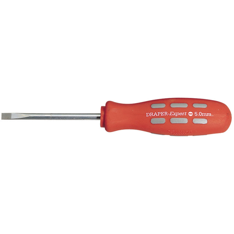 Draper Plain Slot Parallel Tip Mechanic's Screwdriver, 75 x 5.0mm (Sold Loose) Draper - Dynamic Drive