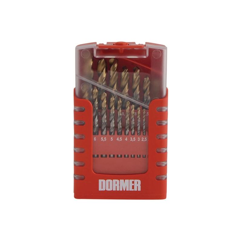 Dormer A095 Compact Set HSS TiN Drill Set of 19 1.0-10 x 0.5mm Dormer - Dynamic Drive