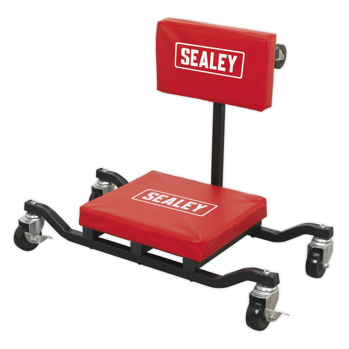 Sealey Low Level Mechanics Creeper Board Seat and Kneeler Under Car Crawler Sealey  - Dynamic Drive