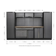 Sealey Superline Pro 3.24m Storage System Pressed Wood Worktop APMSSTACK13W Sealey - Dynamic Drive