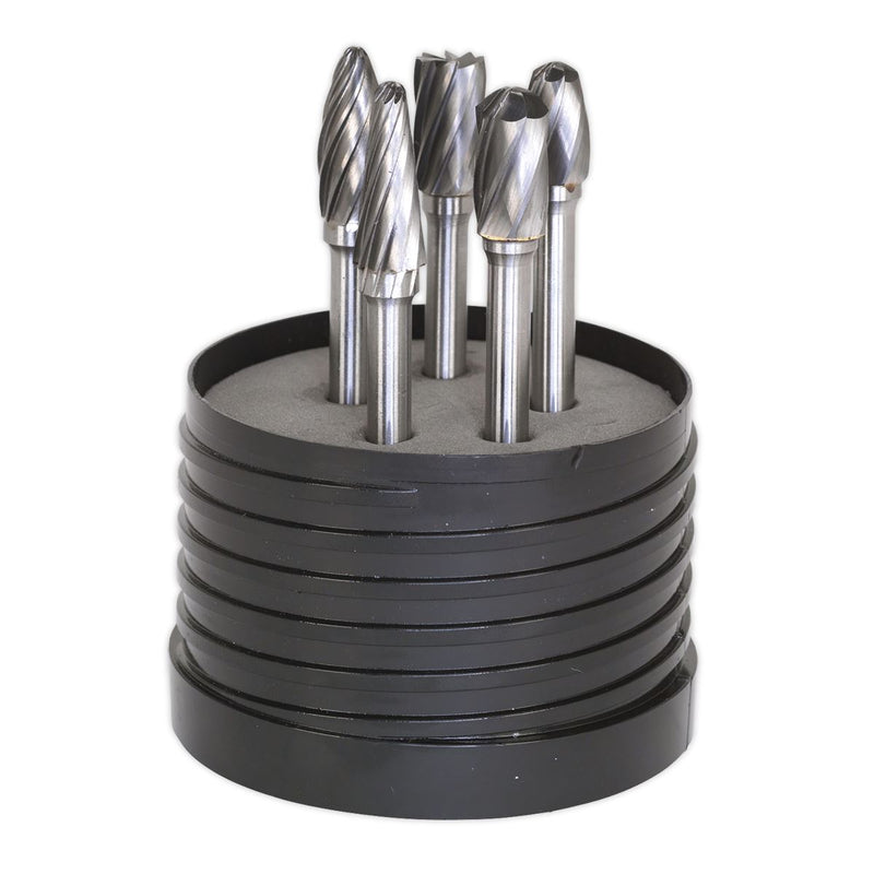 Sealey Tungsten Carbide Rotary Burr Set 5pc Ripper/Coarse SDBCK5 Sealey - Dynamic Drive