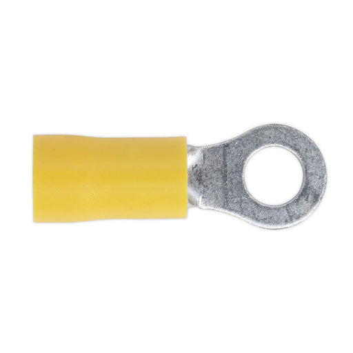 Sealey Easy-Entry Ring Terminal 5.3mm (2BA) Yellow Pack of 100 YT18 Sealey - Dynamic Drive