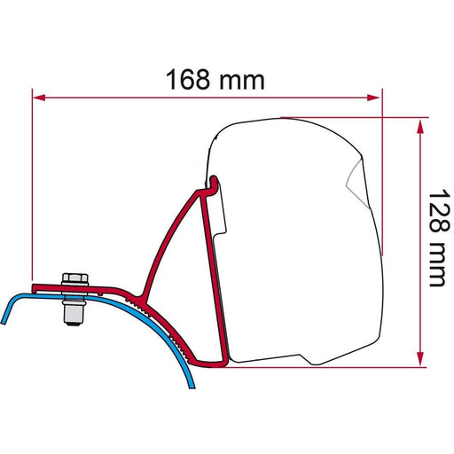 Fiamma F43 Bracket Kit for Trafic, Vivaro & Primastar - Deep Black Fiamma - Dynamic Drive