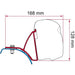 Fiamma F43 Bracket Kit for Trafic, Vivaro & Primastar - Deep Black Fiamma - Dynamic Drive