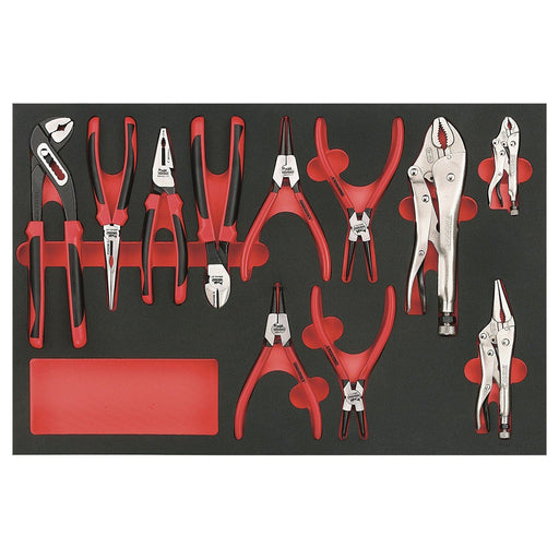 Teng Tools Plier Set FOAM4X4 11 Pieces Teng Tools - Dynamic Drive