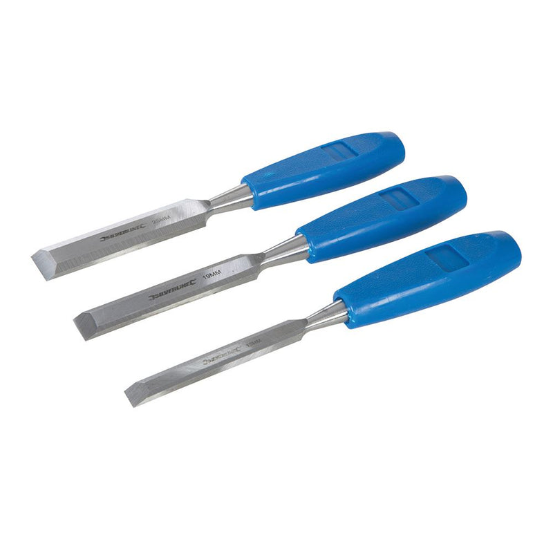 Silverline Wood Chisel Set 3pce 3pce Silverline - Dynamic Drive