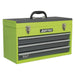 Sealey Tool Chest 3 Drawer Portable - Hi-Vis Green AP9243BBHV Sealey  - Dynamic Drive