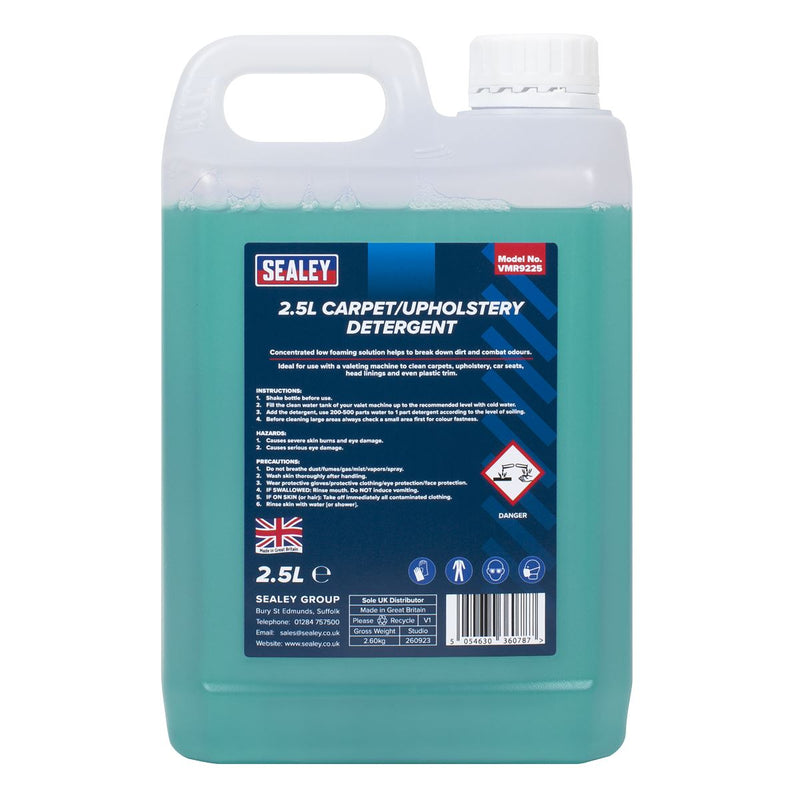 Sealey Carpet/Upholstery Detergent 2.5L VMR9225 Sealey - Dynamic Drive